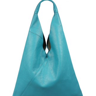 Italská kožená kabelka přes rameno Alma Turchese
