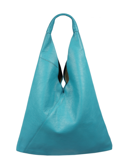 Italská kožená kabelka přes rameno Alma Turchese