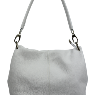 Bílá kožená kabelka Fiora Bianca