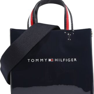 TOMMY HILFIGER Nákupní taška tmavě modrá / bílá