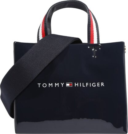 TOMMY HILFIGER Nákupní taška tmavě modrá / bílá